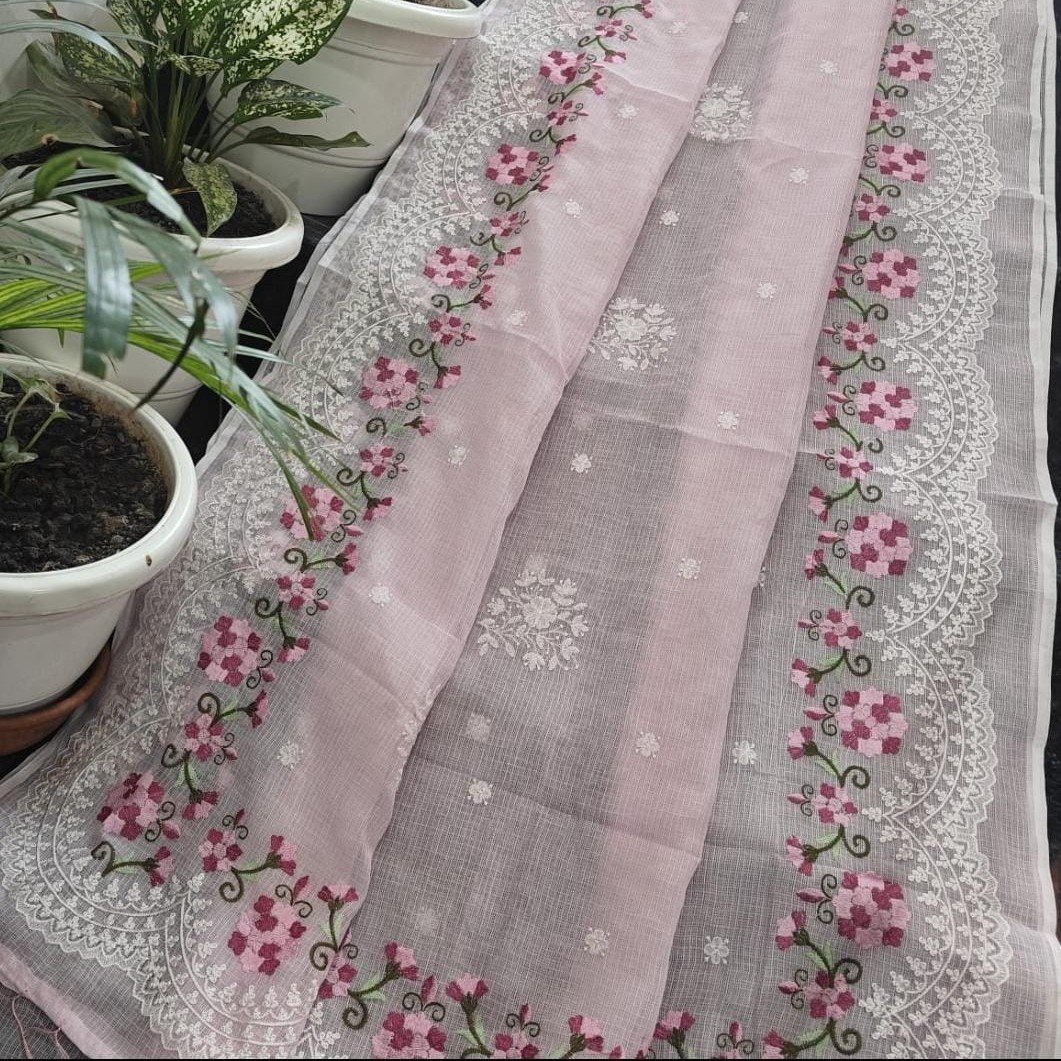Pure Kota Doria Cotton Saree
